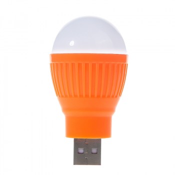 Экстрапортативная USB 2.0 LED-лампа формат Лампочка Оранжевый