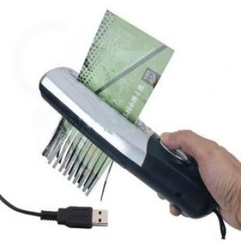 Портативный USB-шредер для формата A6 толщина 3.5 мм