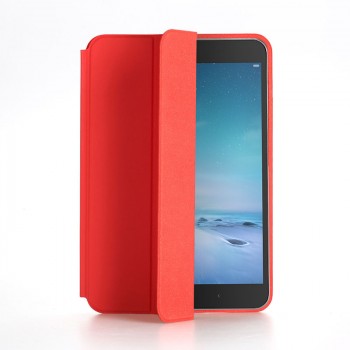 Оригинальный смарт чехол подставка сегментарный на силиконовой основе для Xiaomi Mi Pad 2 Красный