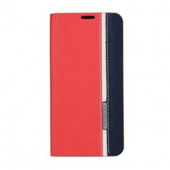 Текстурный чехол портмоне подставка на силиконовой подставке с отделением для карты для Samsung Galaxy A7 (2016) Красный