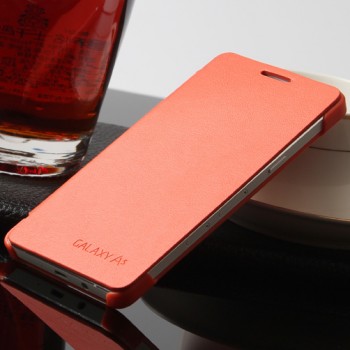 Чехол флип на пластиковой основе для Samsung Galaxy A3 Оранжевый