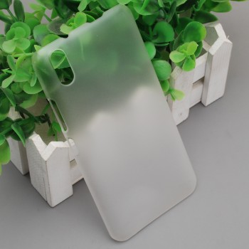 Пластиковый матовый полупрозрачный чехол для Ulefone Paris Белый