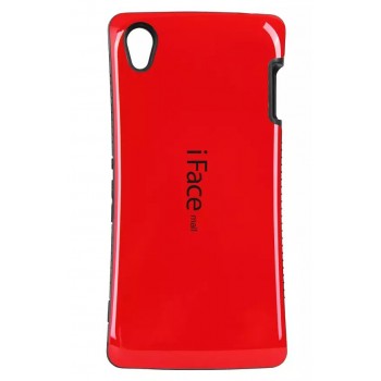 Силиконовый эргономичный непрозрачный чехол с нескользящими гранями для Sony Xperia Z3 Красный
