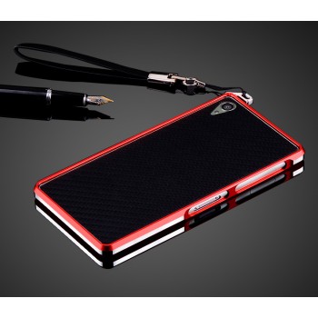 Металлический бампер для Sony Xperia Z3 Красный