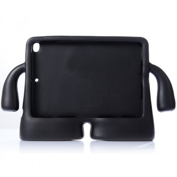 Детский ультразащитный гиппоаллергенный силиконовый фигурный чехол для планшета Ipad Air 2 Черный