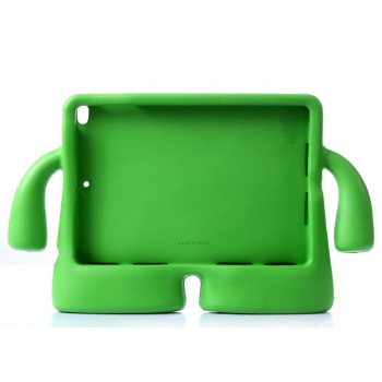 Детский ультразащитный гиппоаллергенный силиконовый фигурный чехол для планшета Ipad Air 2 Зеленый