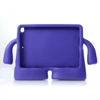 Детский ультразащитный гиппоаллергенный силиконовый фигурный чехол для планшета Ipad Air Фиолетовый