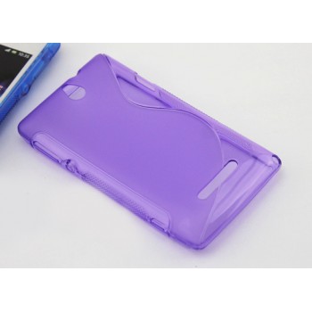 Силиконовый S чехол для Sony Xperia E dual Фиолетовый