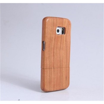 Натуральный деревянный чехол сборного типа с лазерным принтом для Samsung Galaxy S6 Edge