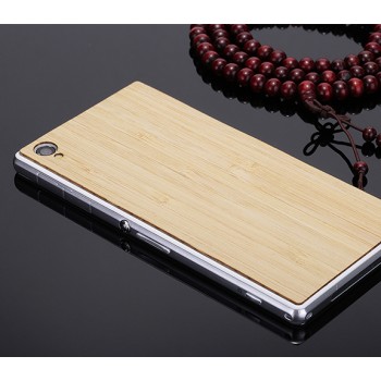 Экстратонкая клеевая натуральная деревянная накладка для Sony Xperia Z1