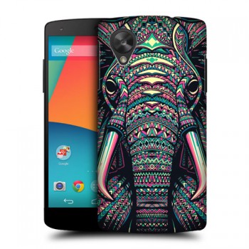 Пластиковый чехол с принтом Animals для Nexus 5 Слон