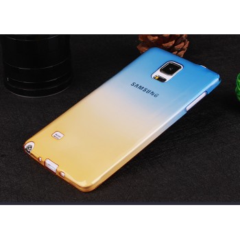 Силиконовый матовый полупрозрачный градиентный чехол для Samsung Galaxy Note 4