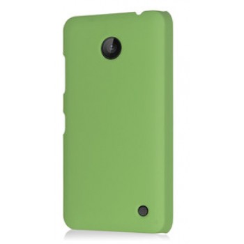 Пластиковый непрозрачный матовый чехол для Nokia Lumia 630 Зеленый