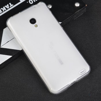 Силиконовый матовый полупрозрачный чехол для Samsung Galaxy S4 Mini Белый