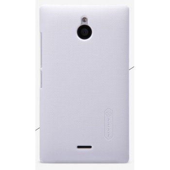Пластиковый матовый премиум чехол для Nokia Lumia 530 Белый