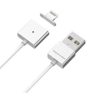 Эксклюзивный инновационный магнитный зарядный симметричный смарт-кабель USB-Lightning 1м для мгновенного подсоединения гаджета