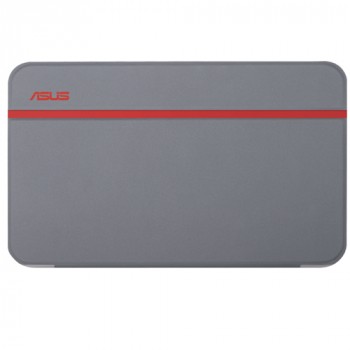 Оригинальный смарт чехол инвертная подставка на пластиковой полупрозрачной основе для планшета ASUS MemoPad 7 ME176C Красный