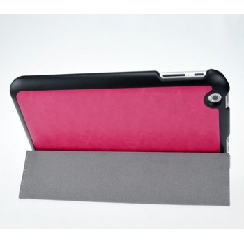 Чехол флип подставка сегментарный на пластиковой основе для планшета Toshiba Encore Розовый