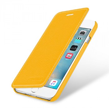 Кожаный чехол горизонтальная книжка (премиум нат. кожа) для Iphone 7 Plus/8 Plus 