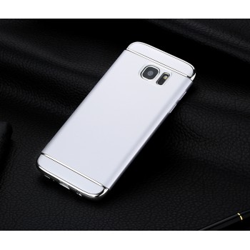 Сборный матовый пластиковый чехол для Samsung Galaxy S7 Edge Белый