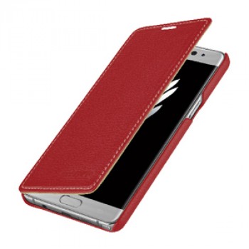 Кожаный чехол горизонтальная книжка (премиум нат. кожа) для Samsung Galaxy Note 7