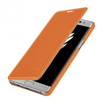 Кожаный чехол горизонтальная книжка (премиум нат. кожа) для Samsung Galaxy Note 7