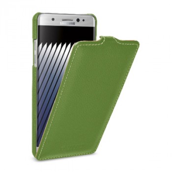 Кожаный чехол вертикальная книжка (премиум нат. кожа) для Samsung Galaxy Note 7