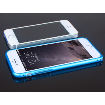 Металлический бампер для Iphone 6 Голубой