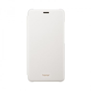 Оригинальный кожаный чехол горизонтальная книжка на пластиковой основе для Huawei Honor 5C Белый