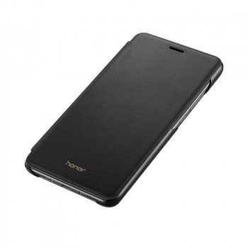 Оригинальный кожаный чехол горизонтальная книжка на пластиковой основе для Huawei Honor 5C Черный