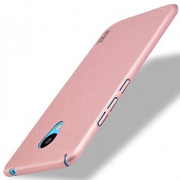 Пластиковый непрозрачный матовый чехол с улучшенной защитой элементов корпуса для Meizu M3s Mini Розовый