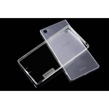 Силиконовый матовый транспарентный чехол с улучшенной защитой элементов корпуса (заглушки) для Sony Xperia XZ/XZs Белый