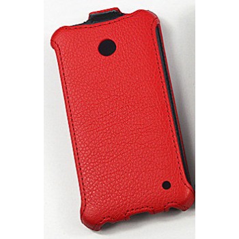 Чехол вертикальная книжка с застежкой для Nokia Lumia 630/635 Красный