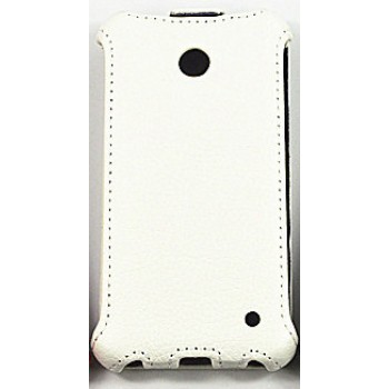 Чехол вертикальная книжка с застежкой для Nokia Lumia 630/635 Белый