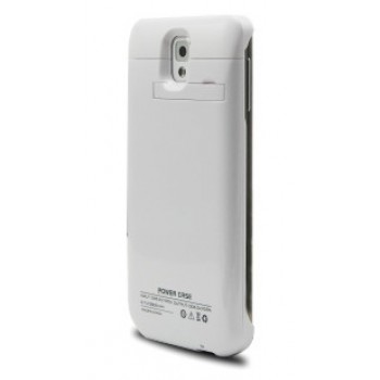 Пластиковый чехол/экстра аккумулятор (4600 мАч) для Samsung Galaxy Note 3 Белый