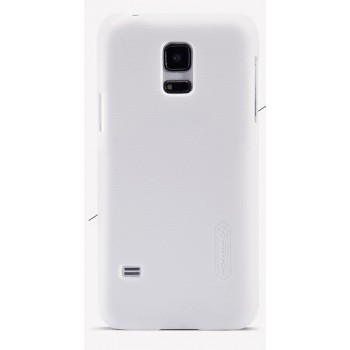 Пластиковый премиум матовый нескользящий чехол для Samsung Galaxy S5 Mini Белый