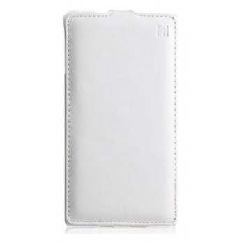 Кожаный чехол вертикальная книжка для Samsung Galaxy Core 2 Белый