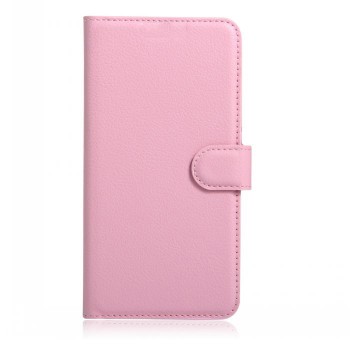 Чехол портмоне подставка на магнитной защелке для HTC One (M7) Dual SIM Розовый
