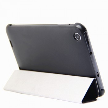 Чехол смарт флип подставка сегментарный на пластиковой основе для планшета Lenovo IdeaTab A3000 Черный