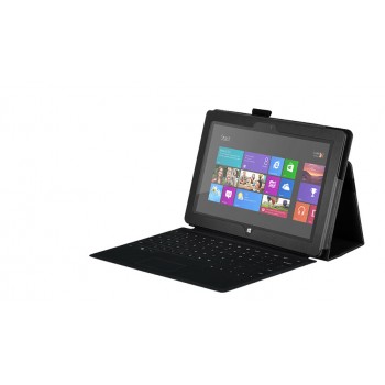 Чехол кожаный Full cover для Microsoft Surface Pro Черный