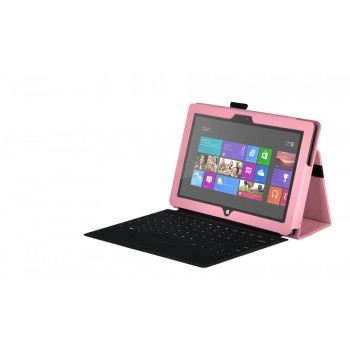 Чехол кожаный Full cover для Microsoft Surface Pro Розовый