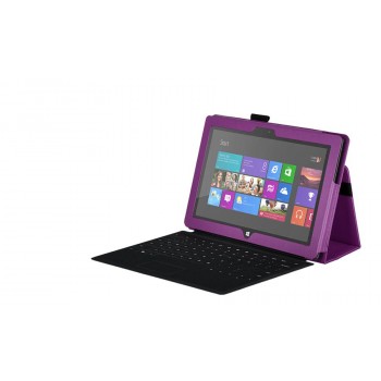 Чехол кожаный Full cover для Microsoft Surface Pro Фиолетовый