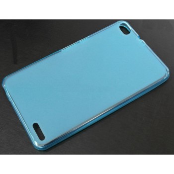 Силиконовый матовый полупрозрачный чехол для Huawei MediaPad X2 Голубой