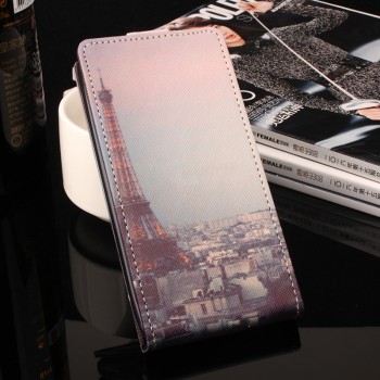 Чехол вертикальная книжка на силиконовой основе с отсеком для карт и полноповерхностным принтом на магнитной защелке для Samsung Galaxy A3 (2017)