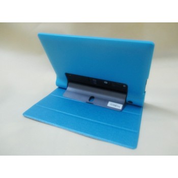 Чехол подставка сегментарный на поликарбонатной основе для Lenovo Yoga Tab 3 8 Голубой