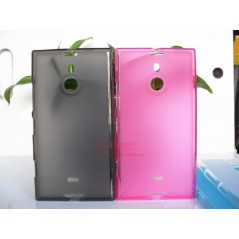 Силиконовый матовый полупрозрачный чехол для Nokia Lumia 1520 Розовый