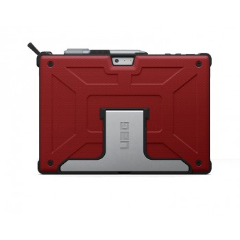 Противоударный гибридный чехол силикон/поликарбонат со встроенной подставкой для Microsoft Surface Pro 4 Красный