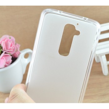 Силиконовый матовый полупрозрачный чехол для LG Optimus G2 mini Белый