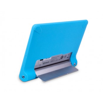 Силиконовая задняя панель софт тач премиум для Lenovo Yoga Tablet 8 Голубой