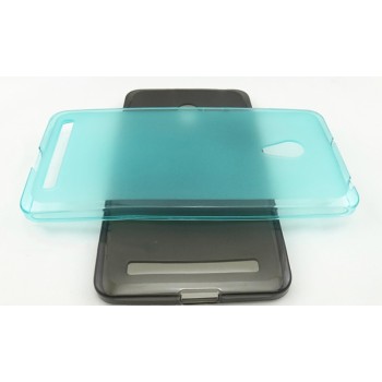Полупрозрачный силиконовый чехол для ASUS Zenfone 5 (A502CG) Голубой
